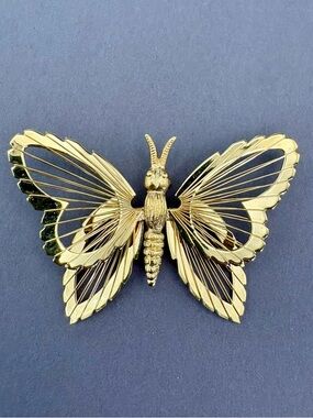 Vintage Monet Butterfly Brooch Pin